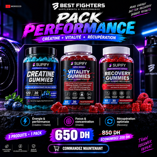 Supify Complete Performance Stack – Vitality + Creatine + Recovery